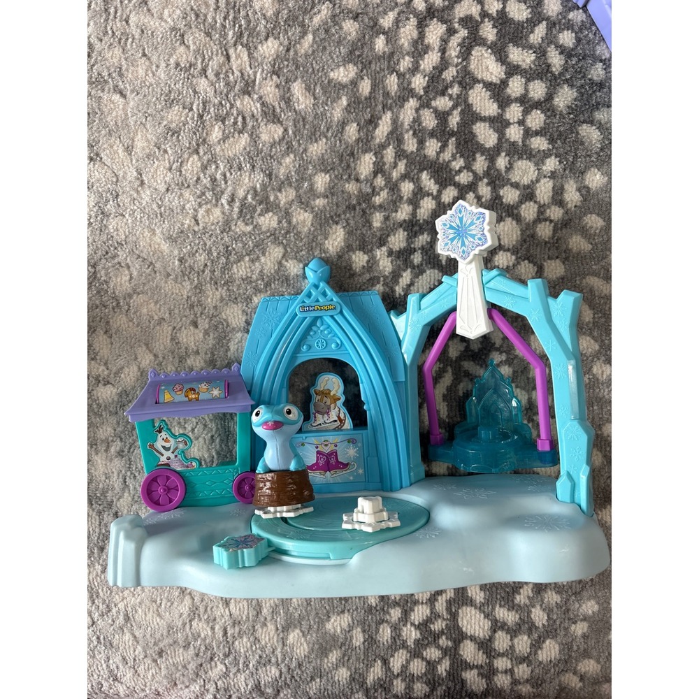 Fisher Price Little People Disney Frozen Elsa Ice Palace Playset Bruni Figure